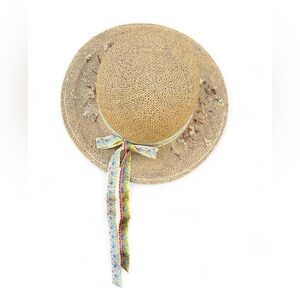 Vintage 70s Straw Cottagecore Sun Hat
